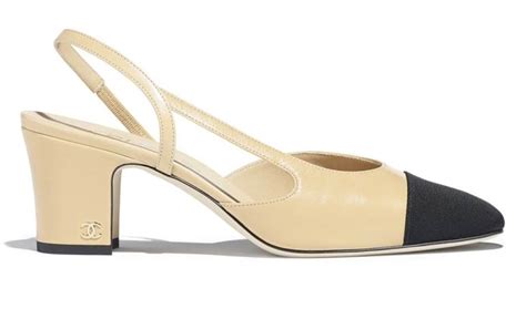 scarpe donna chanel con tacco 5 cm|Scarpe Chanel Slingback .